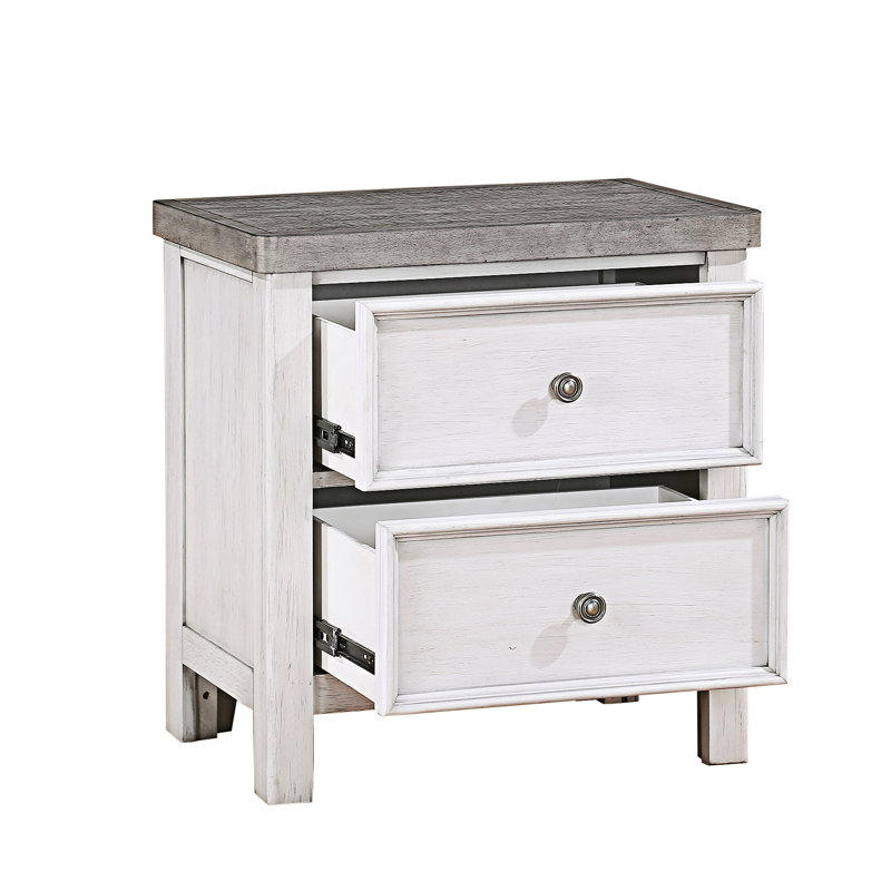 Table de chevet avec tiroirs