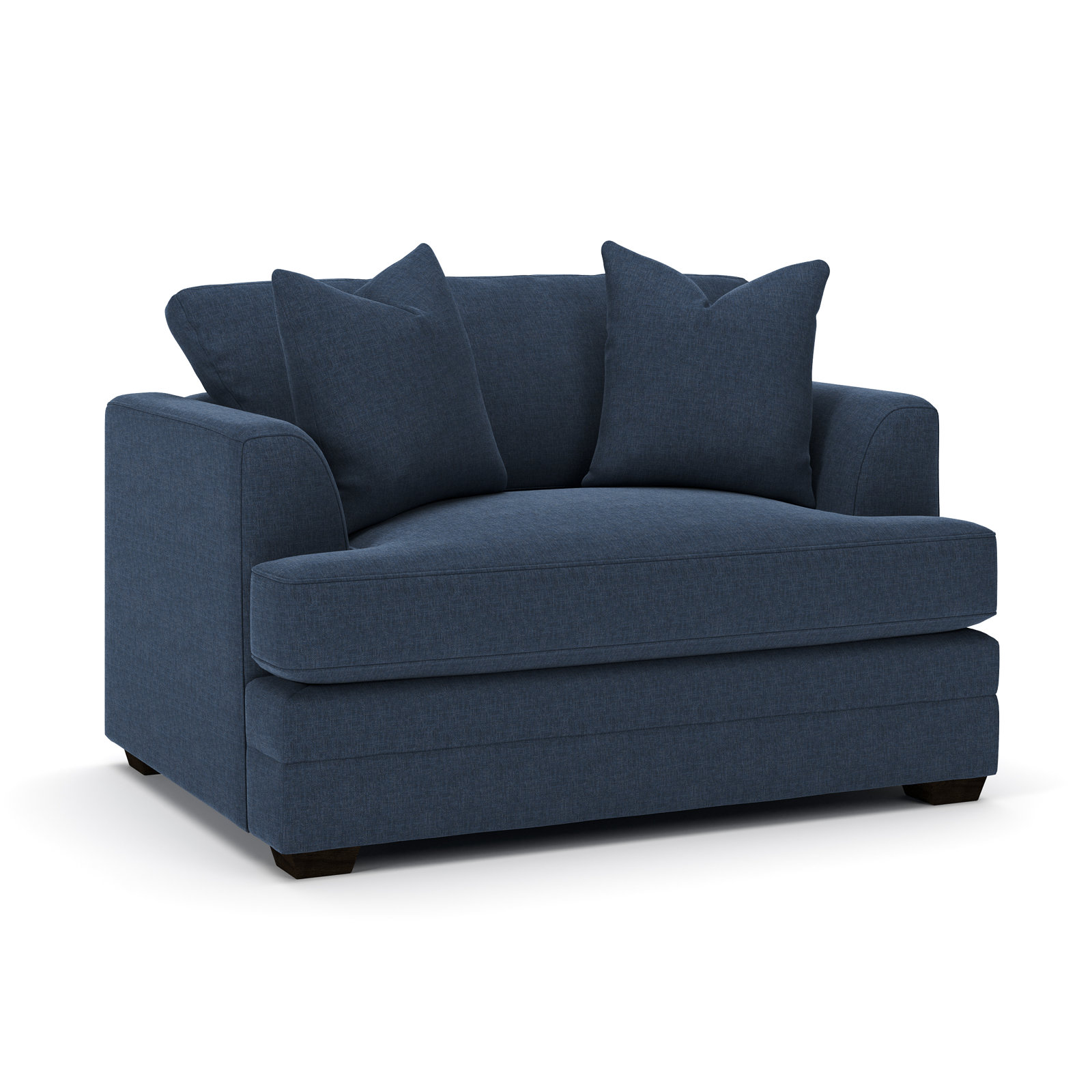 Edan Accent Chair, Drusky Navy Sustain® Basketweave