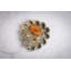 Montana Organic Shaped Marble Ribbed Brown Tray-121682493