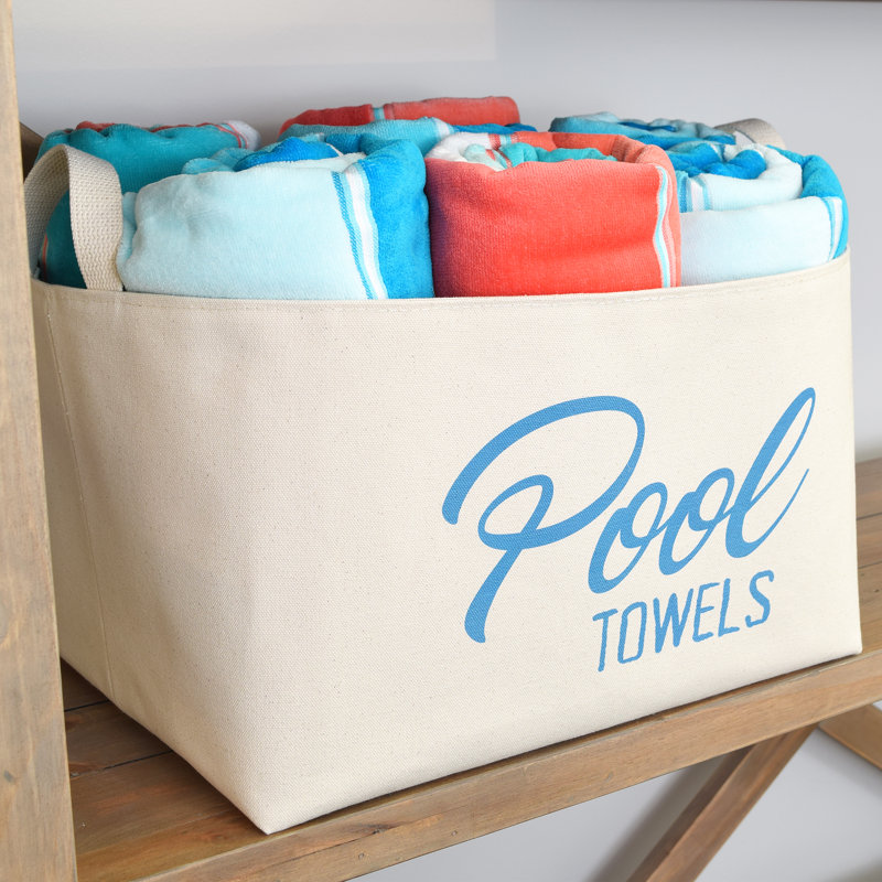 Pool Towels Storage Basket