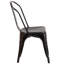 Chaise d'appoint empilable en métal Lily-1653966821
