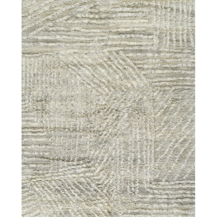 Anders Abstract Wool Ivory Area Rug