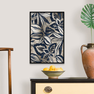 «Blue Foliage II» par Eva Watts - reproduction d'art sur toile