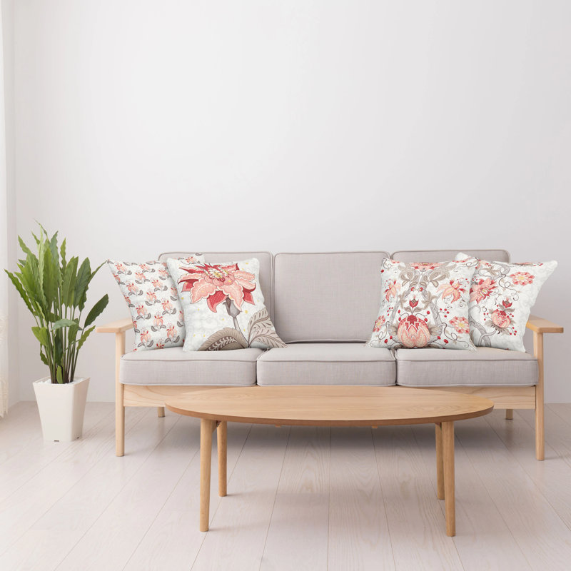 Ensemble de housse de coussin 4 pièces, 16" x 16"