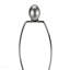 Lighting, H 24 po, lampe de table, résine grise, abat-jour ivoire / crème, contemporain-256411774