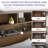 Modern Wooden Bookcase Headboard with Adjustable LED Lights & Charging Station – Queen & King Sizes, Scroll Down for Assembly Video-1466048436-1472337828