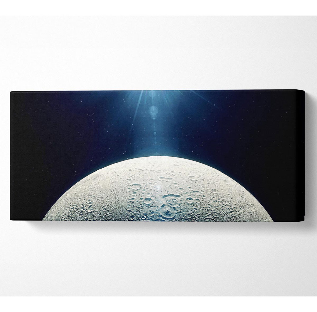 Mond im Weltraum Panoramaleinwand