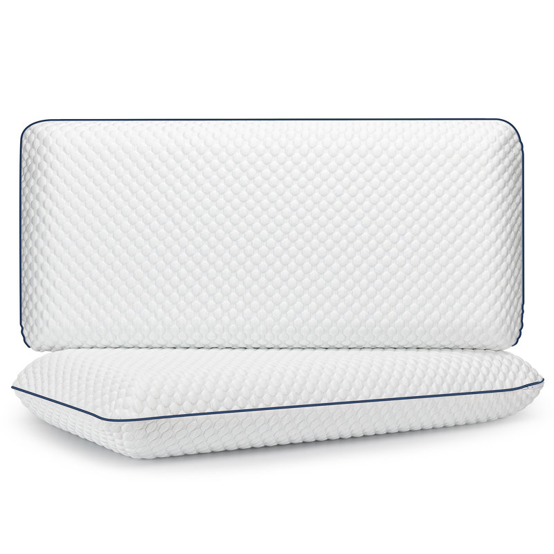 Memory Foam Pillow - Sleep by Wayfair™, King, Medium, 2 - Pack