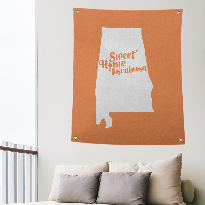 Polyester Tapestry, 80" H x 59" W, Orange