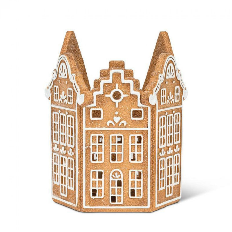 Gingerbread House Pillar Candle Holder