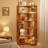 64.96" Tall 6 Tier Corner Bookshelf-1476556281