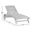 Chaise longue inclinable en bois Alexandrine Balau
