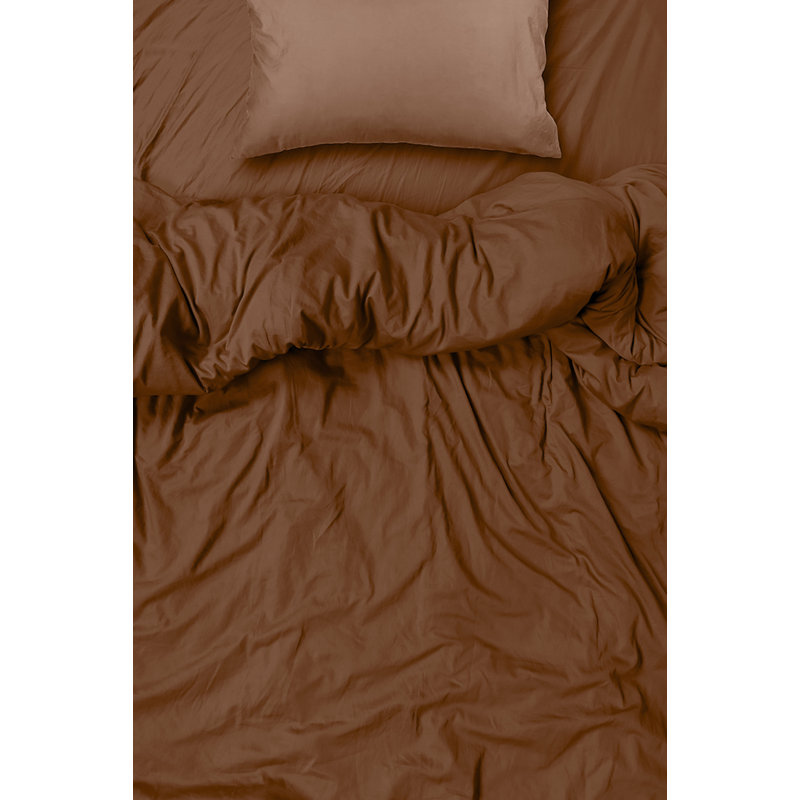  Ensemble de draps en rayonne de bambou Hotel Quality, Très grand + 4 taies d'oreillers, Kaki foncé