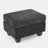 Single sofa recliner with manually adjustable backrest, USB charging port on the armrest side, phone stand included, hidden armrest storage, and a matching storage ottoman-Black-889056758