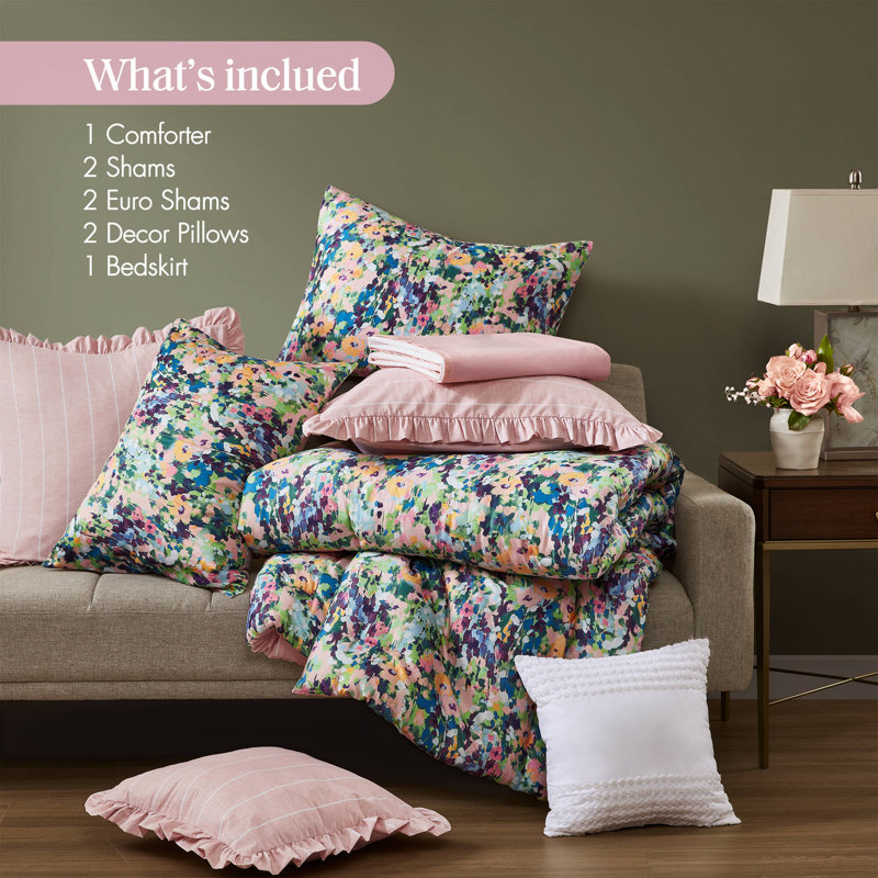8PCS Cal King Comforter Set, California King Comforter + 2 Pillow Shams