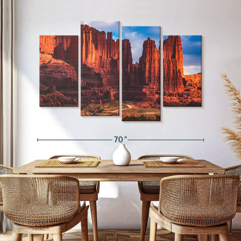 Alvord Great Fisher Towers, H 42 po x l 68 po