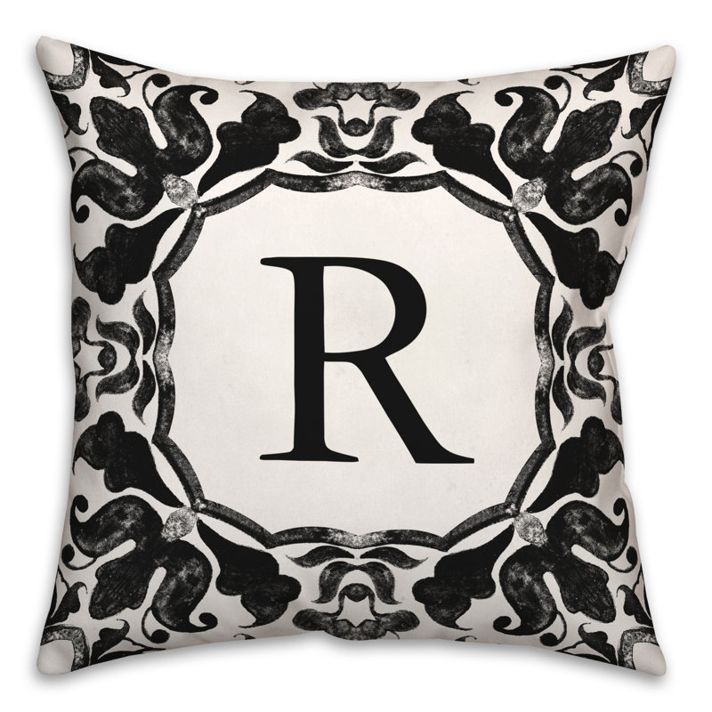  Housse et insert de coussin carré extérieur P Monogram, R