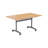 Buariki Rectangle Flip Top Modular Training Table with Casters-49340755-49340752