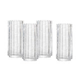 Fortessa Mahalo Glass, 11.5 Ounce Collins (Set of 4), Clear
