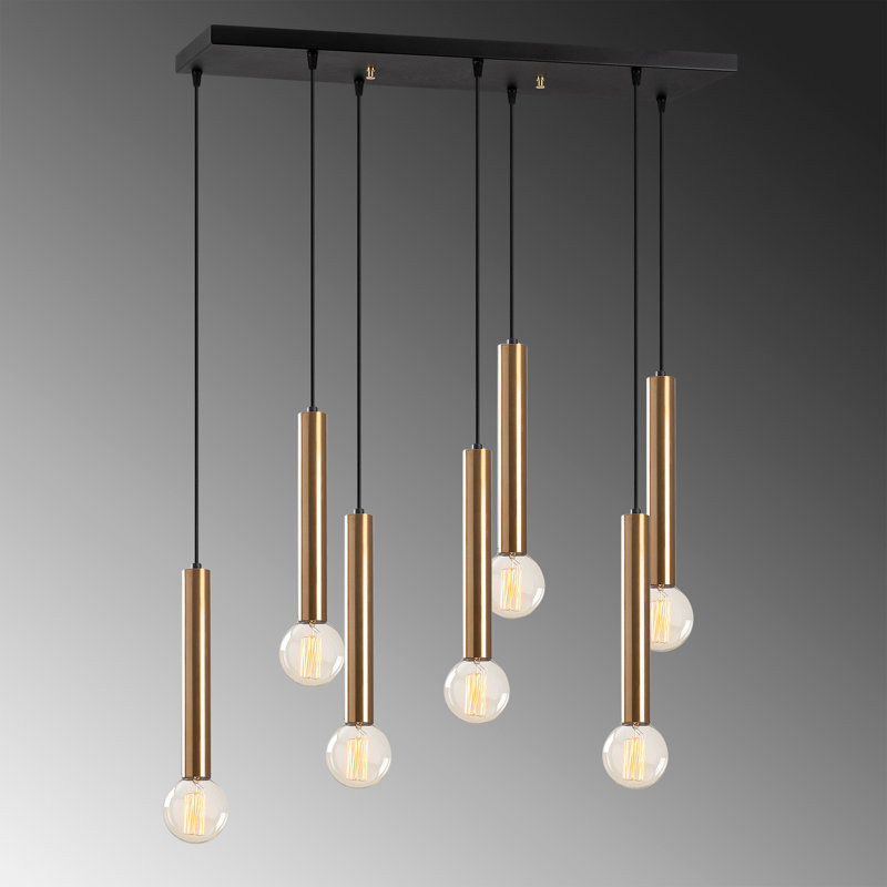 Yazmin 7 - Light Kitchen Island Pendant, Copper