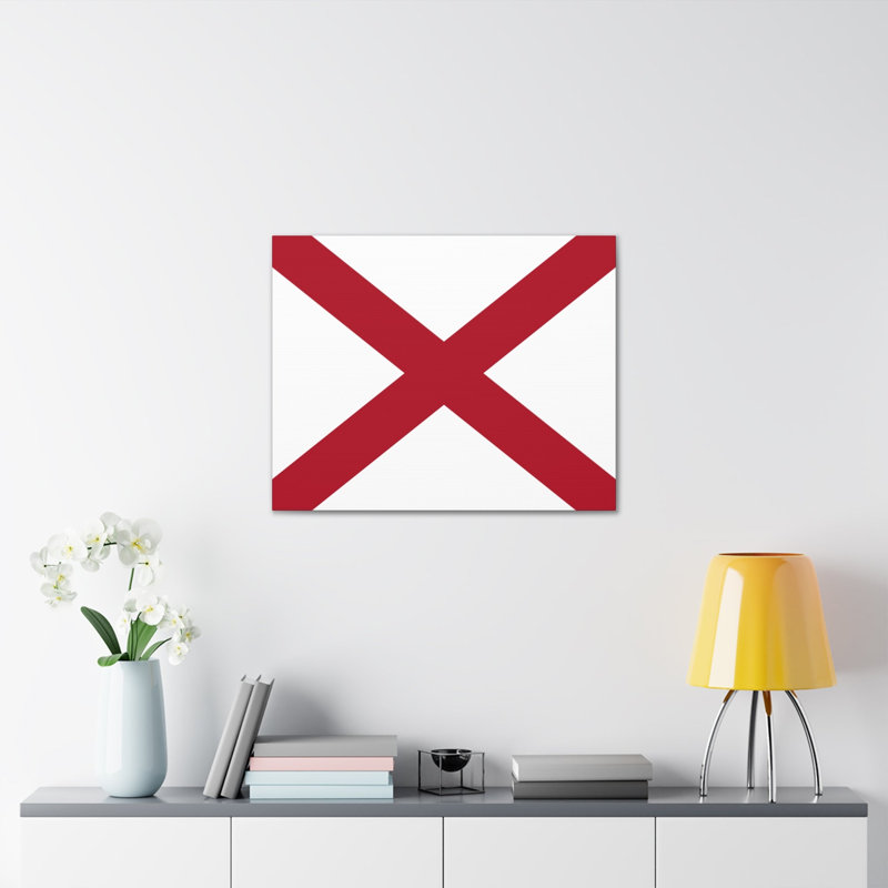 " Alabama State Flag ", 24" H x 30" W