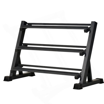 3-Tier Dumbbell Rack Stand: Holds 5-50Lb Weights With A 1100 Lb Max Capacity. Designed Specifically For Dumbbell Storage.