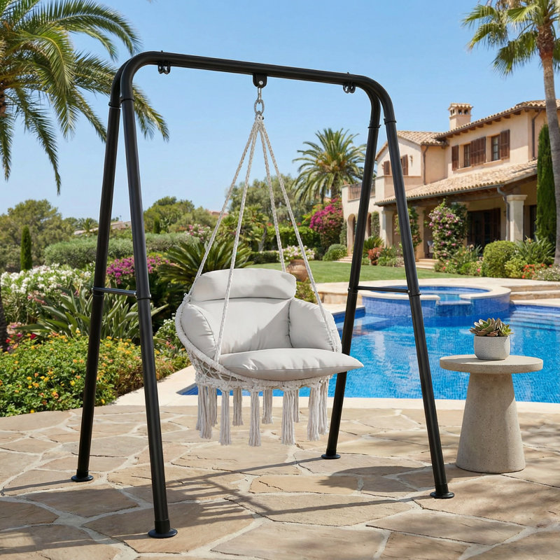 Chaise suspendue, balancelle hamac, Gris/argent