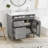 Bathroom Vanity with Sink,  Bathroom Storage Cabinet with a Tip-out Drawer, Single Sink-1096367352