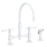 Chesterfield Kitchen Bridge Faucet with Side Spray