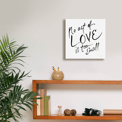 «No Act Too Small» par Sue Schlabach, art mural sur toile