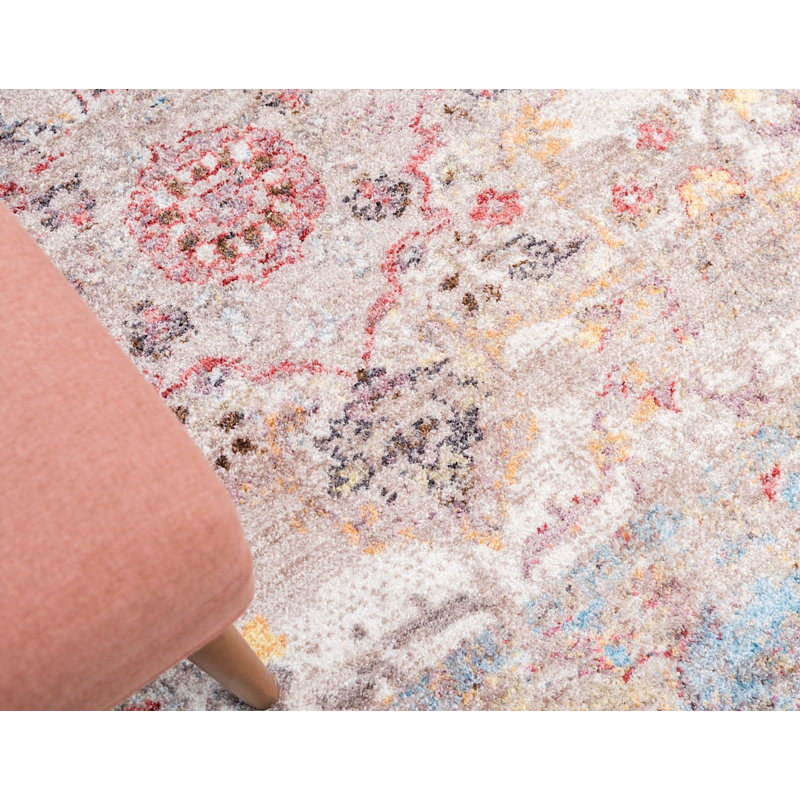 Tapis crème de style sud-ouest Mulvaney, Rectangle 2 pi 2 po x 3 pi