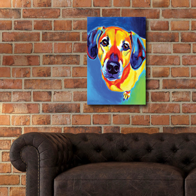 «Dachshund - Maisie» par Dawg Painter, H 24 po x l 16 po x P 0,2 po