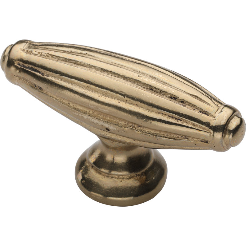 Reeded Cabinet Pull, Natural Bronze