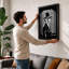 Silhouette in Noir Industrial - Framed Print-38399243-38399236