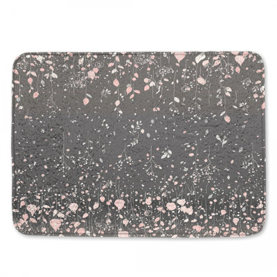 Tapis de bain floral Boho