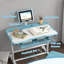 Ensemble de bureau et de chaise, ensemble de bureau et de chaise d'école à hauteur réglable avec bureau inclinable