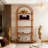 Versatile Display Rack,5-Tier Bookshelf,Compact Arched Bookcase