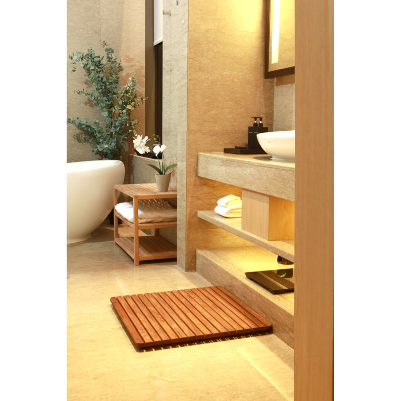 Yessenia Teak Non-Slip Shower Mat