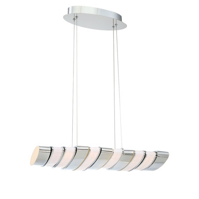 Luminaire suspendu géométrique pour îlot de cuisine 12 lumières del Gabriel
