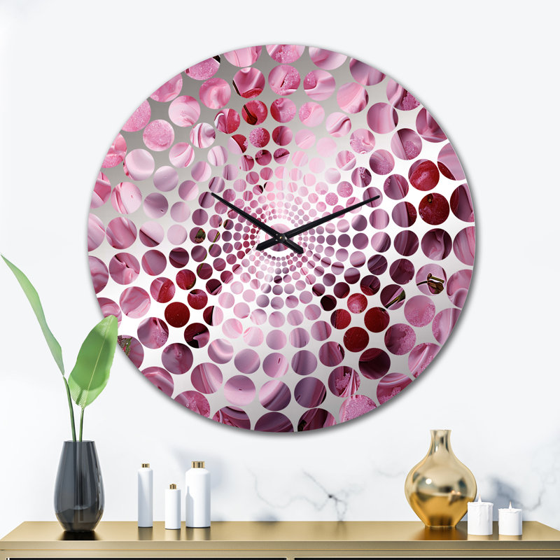 Horloge murale Raskin, Très grand, Dusty Rose