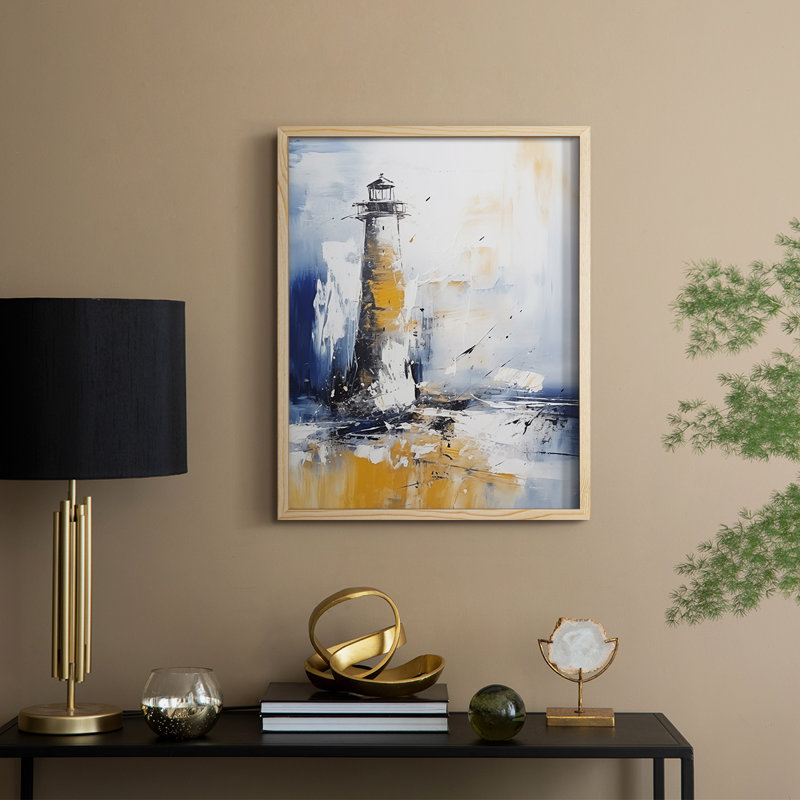 NAUTICAL Series, impression encadrée - bois massif, Naturel, H 11 po x l 9 po