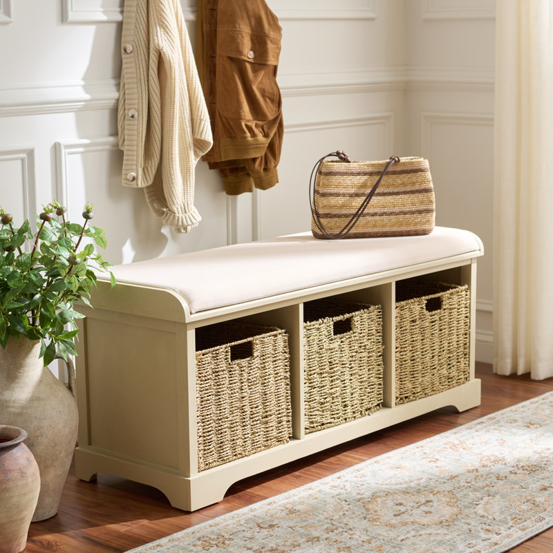 Painswick Cubby Storage Bench, Sand