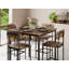 Table et chaises de cuisine pour 4 personnes avec un design peu encombrant-766124870-766124868