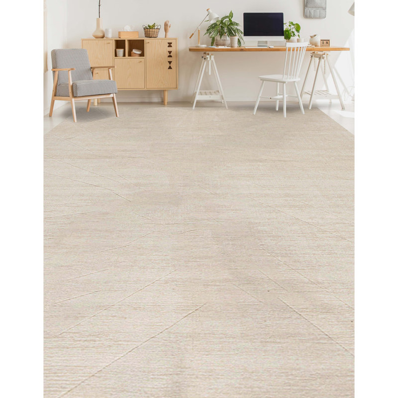 Wool Area Rug in Ivory