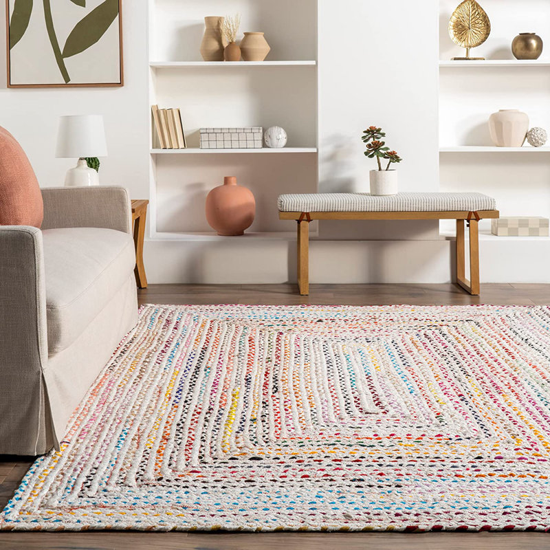 Moryn Cotton Indoor Rug, Rectangle 5' x 8'