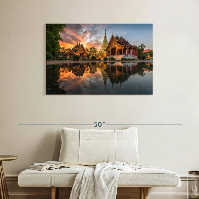 Adella Buddhist Wat Phra Singh, 26" H x 39" W