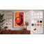 Red Apple Print Retro - Wrapped Canvas-1069386457-1069386462