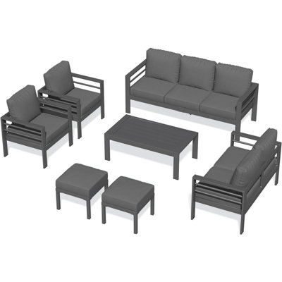 Aluminum Patio Furniture Set With Waterproof Cover