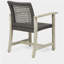 Chaise de salle à manger en bois et osier Hampton (ensemble de 2)-1168547189