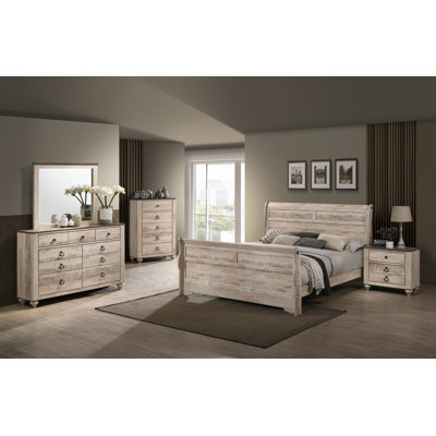 Anoka Sleigh 6 Piece Bedroom Set by Rosalind Wheeler